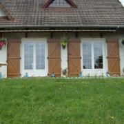 2 portes fenetres et volets battants